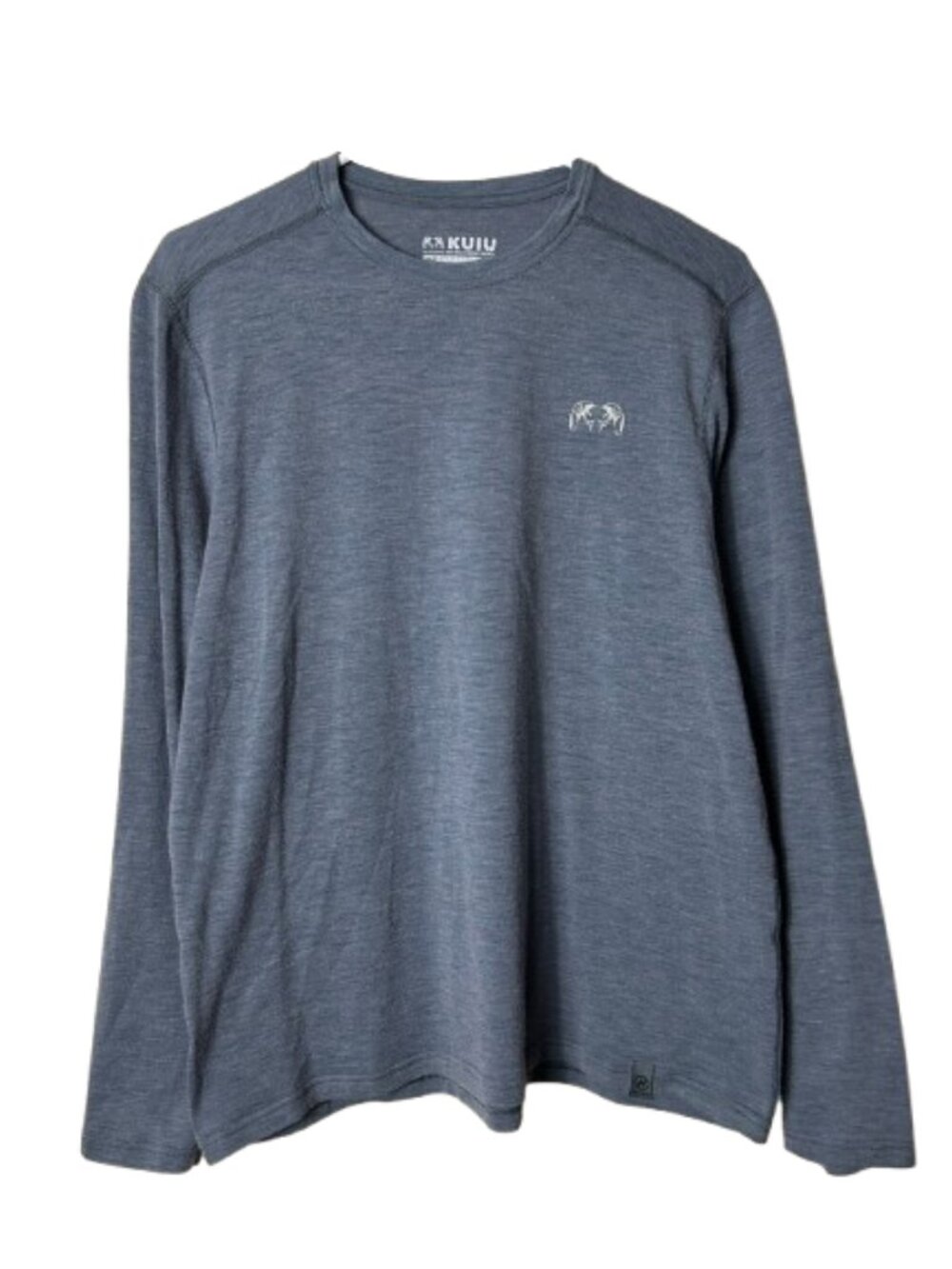 Kuiu gray nuyarn merino wool 120 LT long sleeve base layer top men's M outdoor